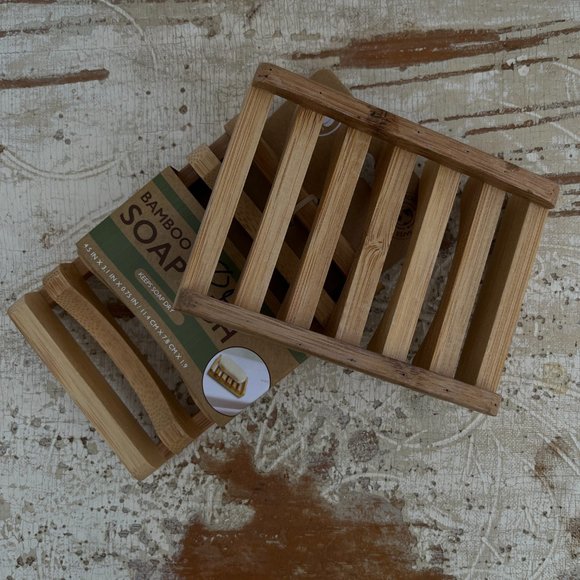 Bamboo Soap Tray - NEW, unused, sustainable + long-lasting soap! - Picture 3 of 6